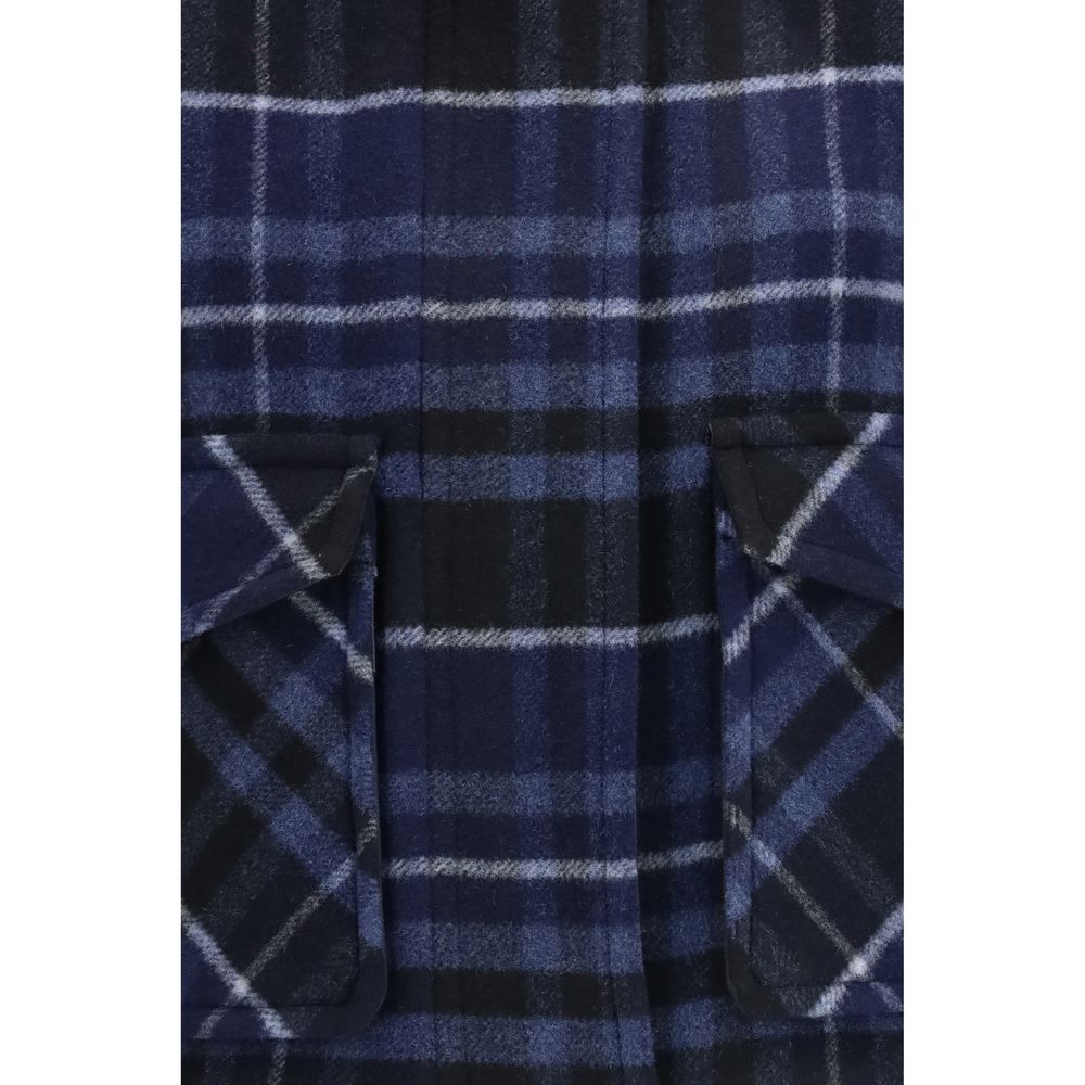 PINKO Blue Wool Oves Aries Shell Women's Jacket