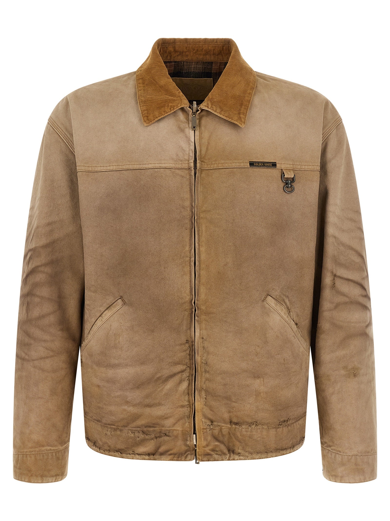 Golden Goose Beige Cotton Shell Men's Jacket