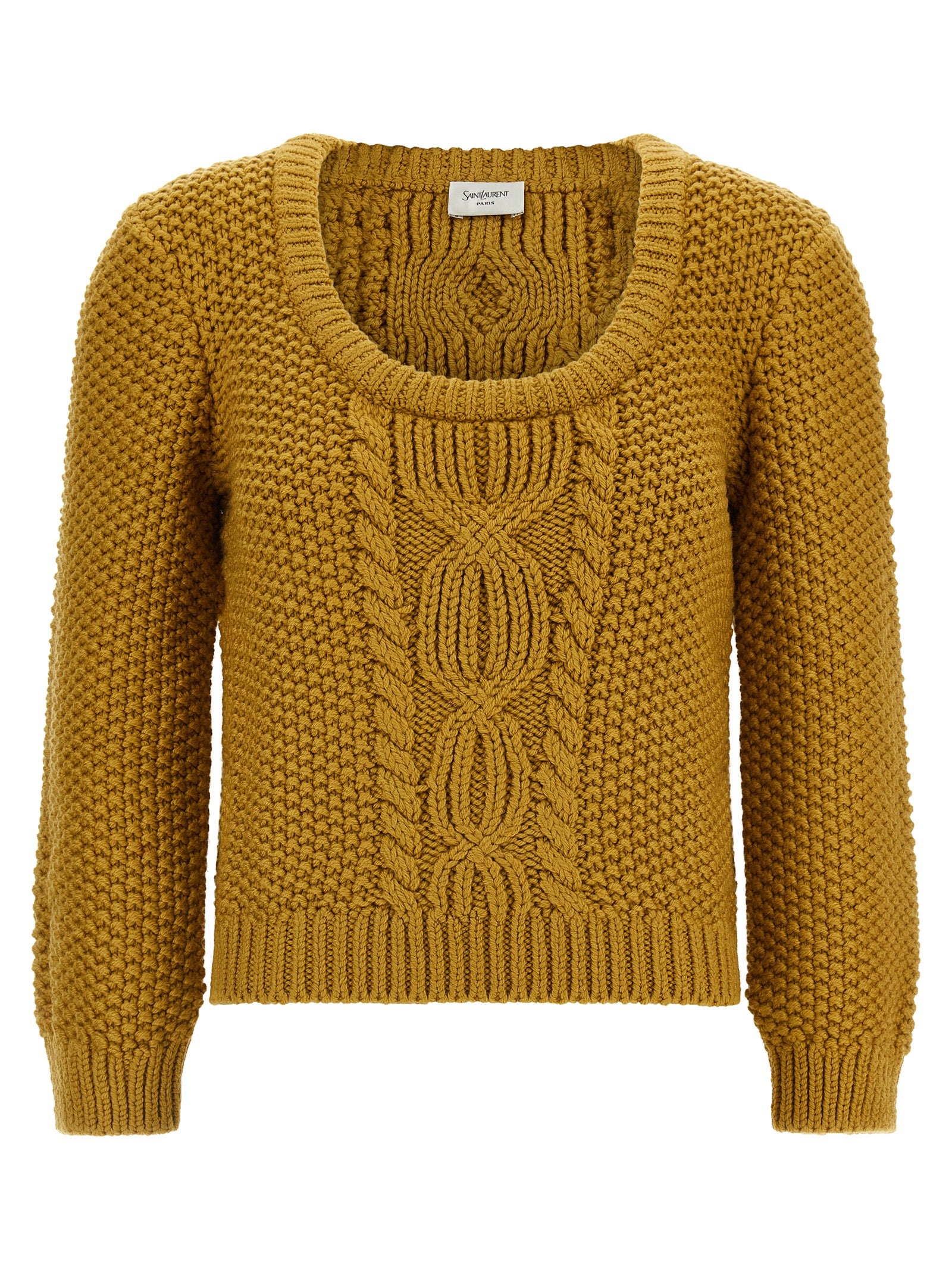 Saint Laurent Bicolor Wool Men's Cardigan