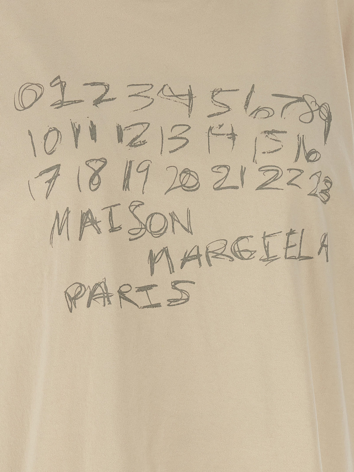 Maison Margiela Beige Cotton Women's T-Shirt