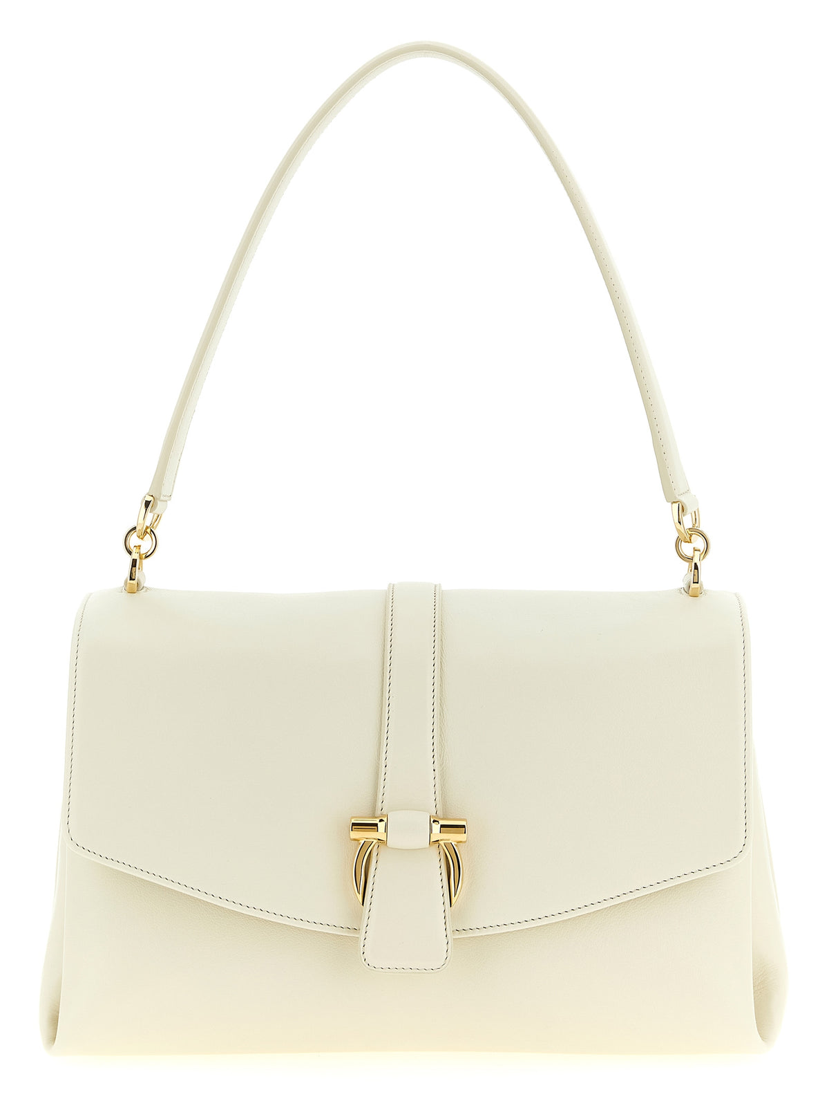 Ferragamo White Calfskin Shoulder Women's Bag
