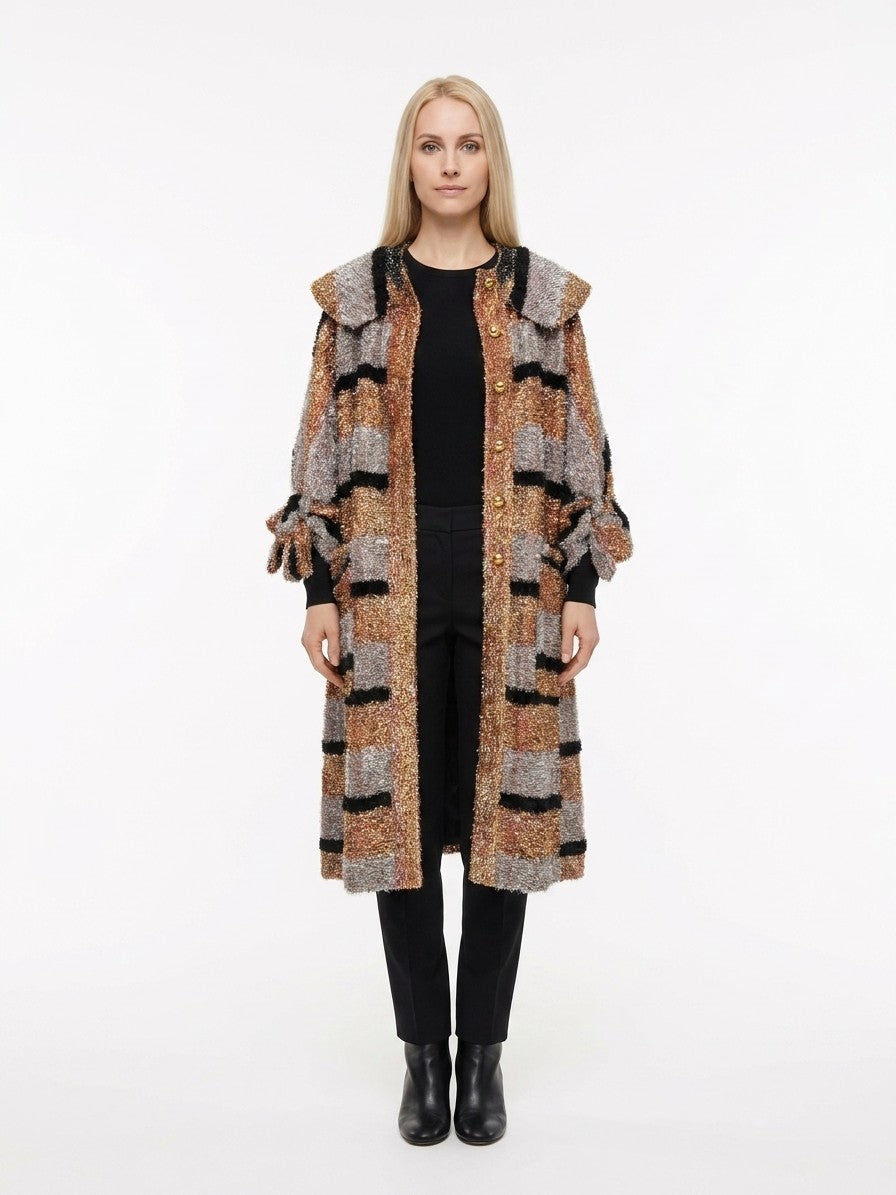 Dolce & Gabbana Multicolor Leather Women's Coat