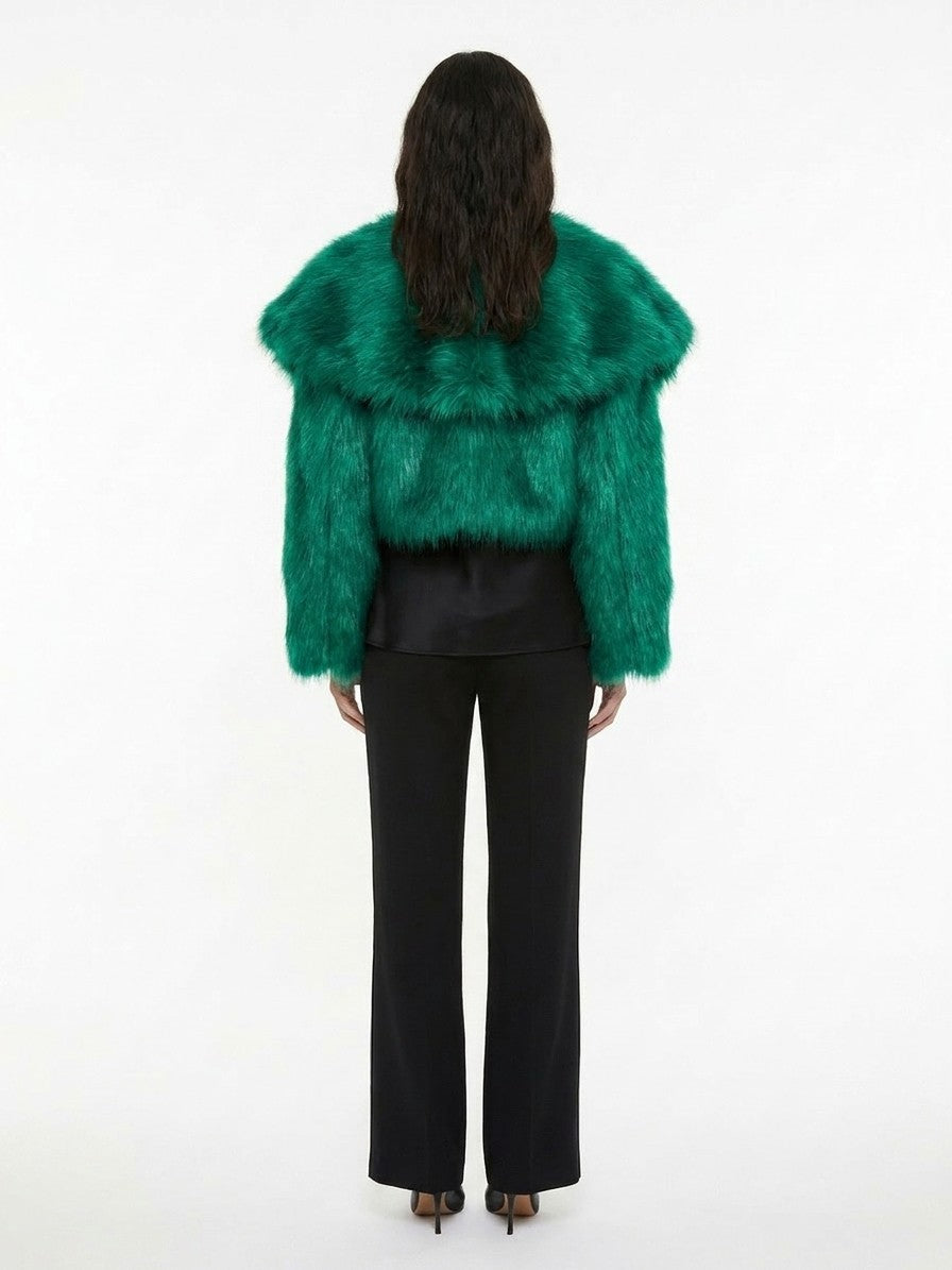 Dolce & Gabbana Green MicroModal Women's Coat