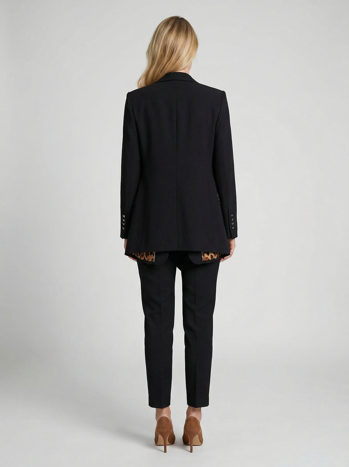 Dolce & Gabbana Black Polyester Women's Coat
