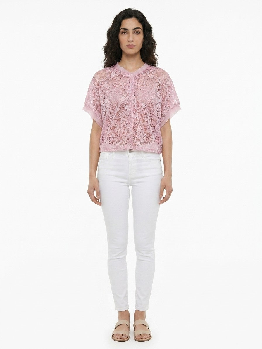 Dolce & Gabbana Pink Rayon Women's Blouse