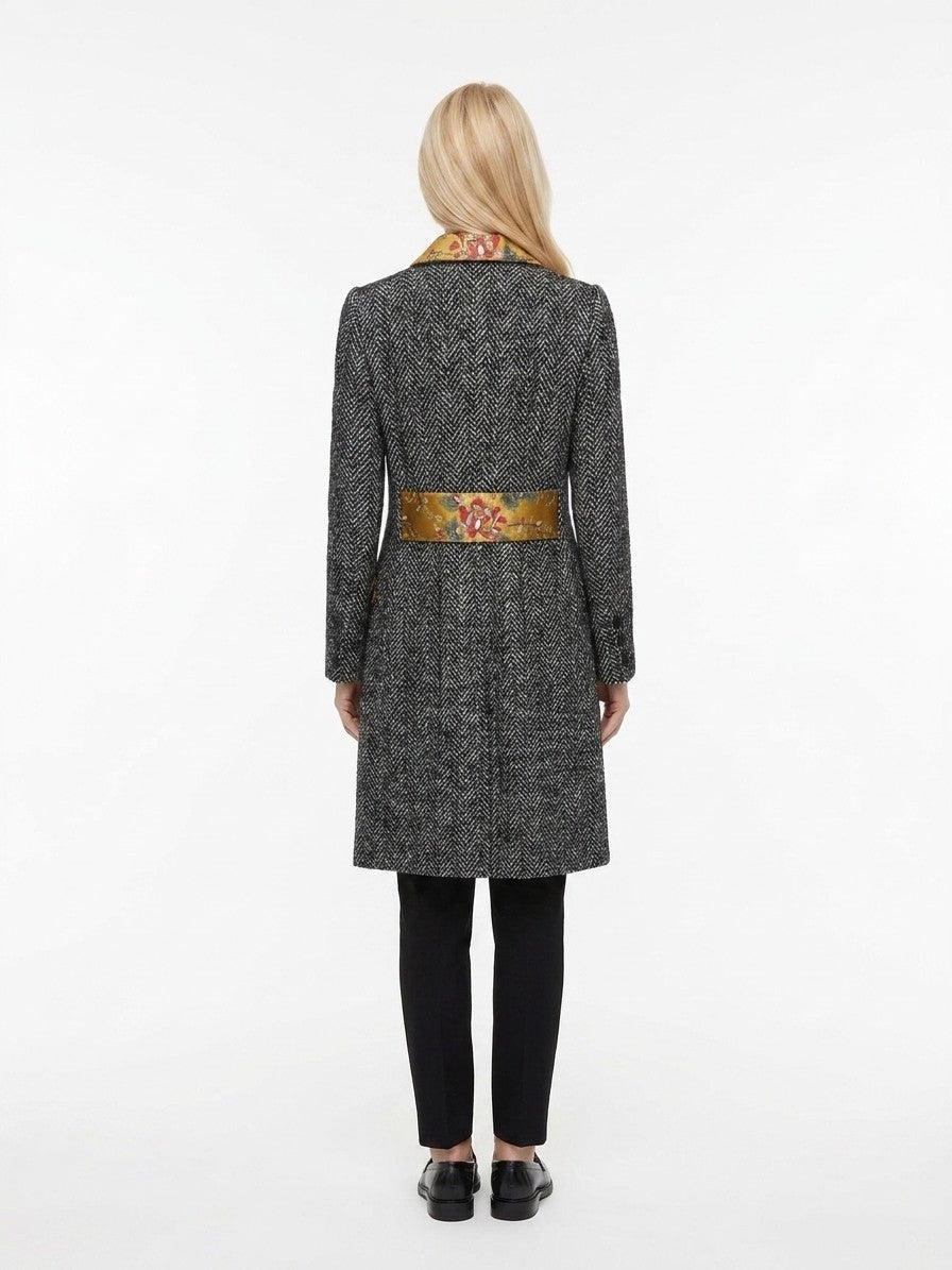 Dolce & Gabbana Multicolor Elastane Women's Coat