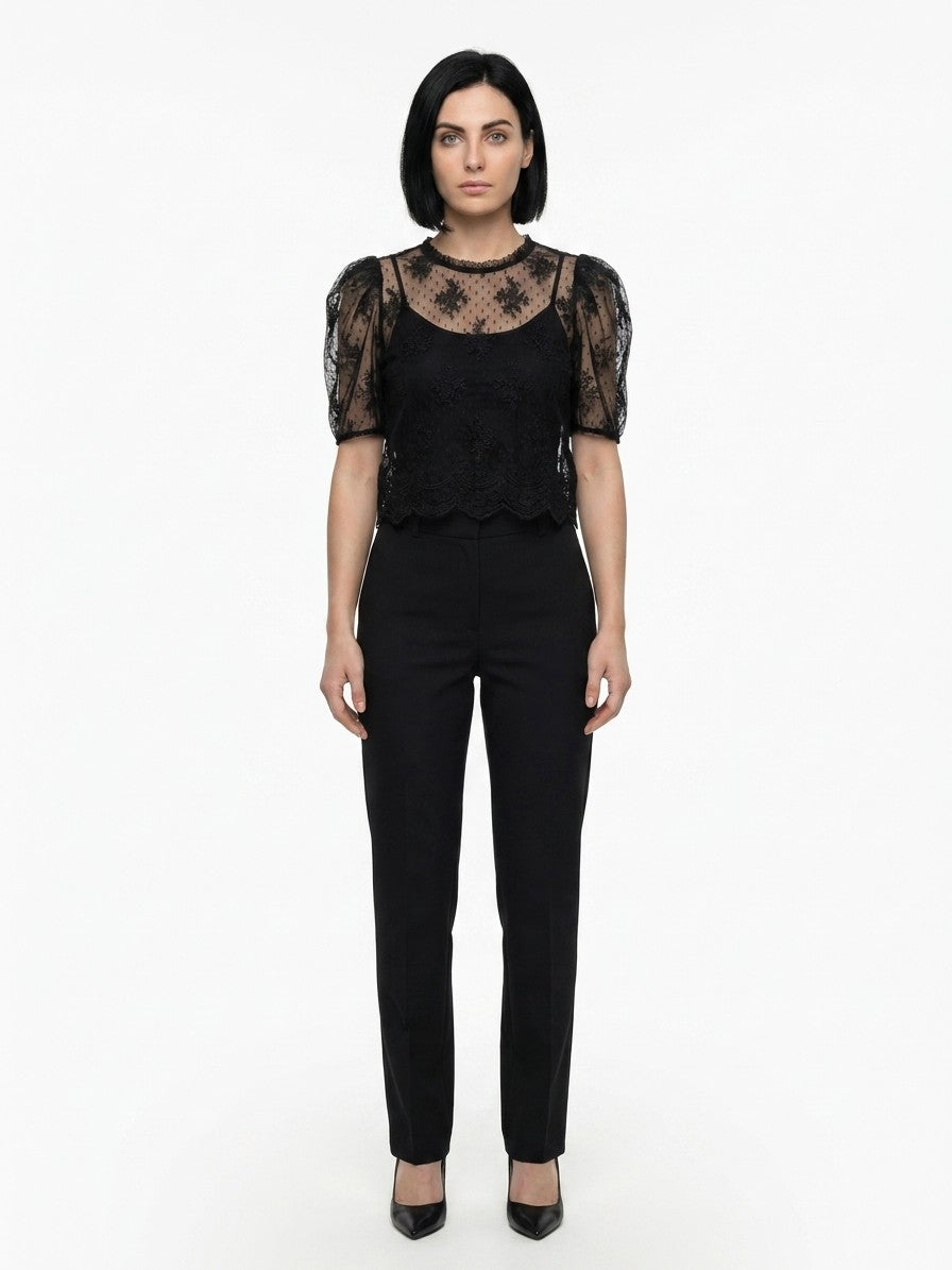 Dolce & Gabbana Black Nylon Women's Blouse