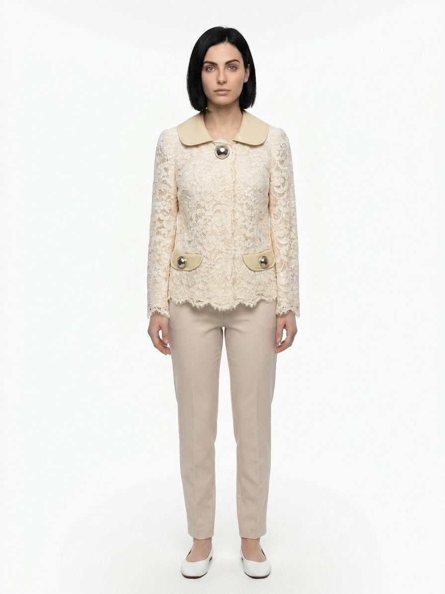 Dolce & Gabbana Beige Cotton Women's Jacket