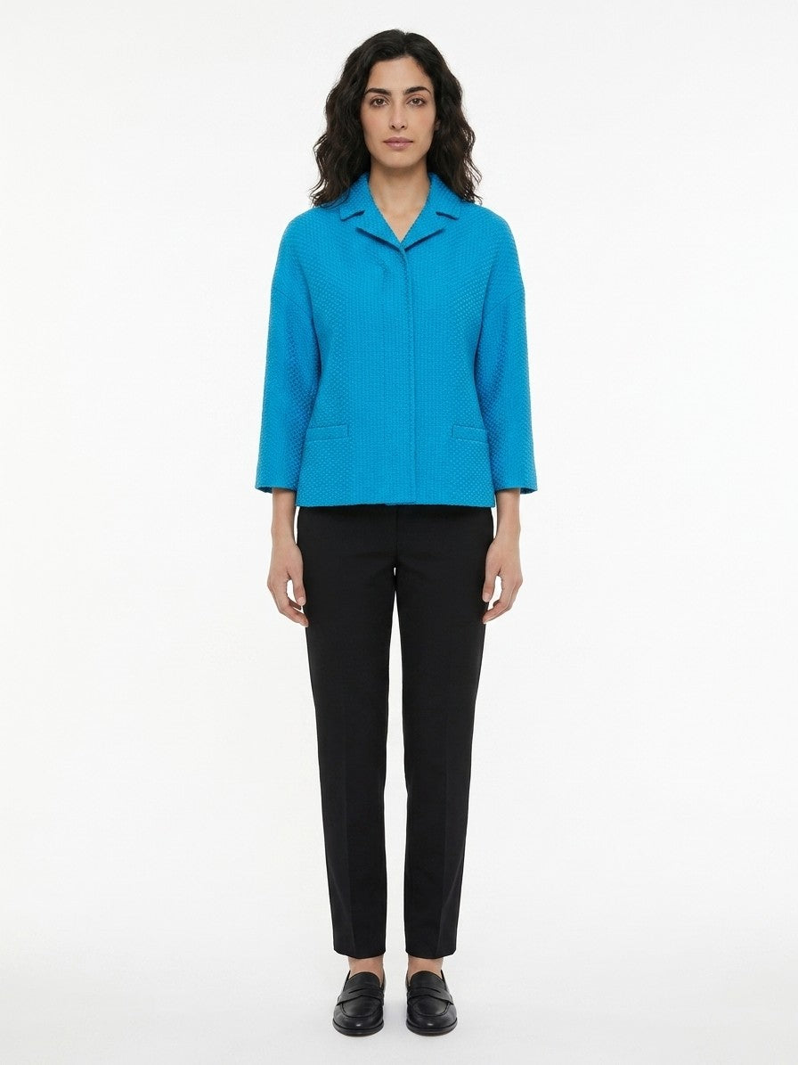 Dolce & Gabbana Turquoise Cotton Shell Women's Jacket