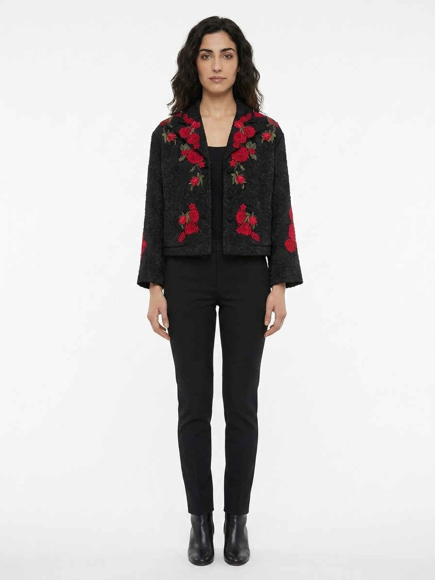 Dolce & Gabbana Black Cotton Full-Length Women's Jacket
