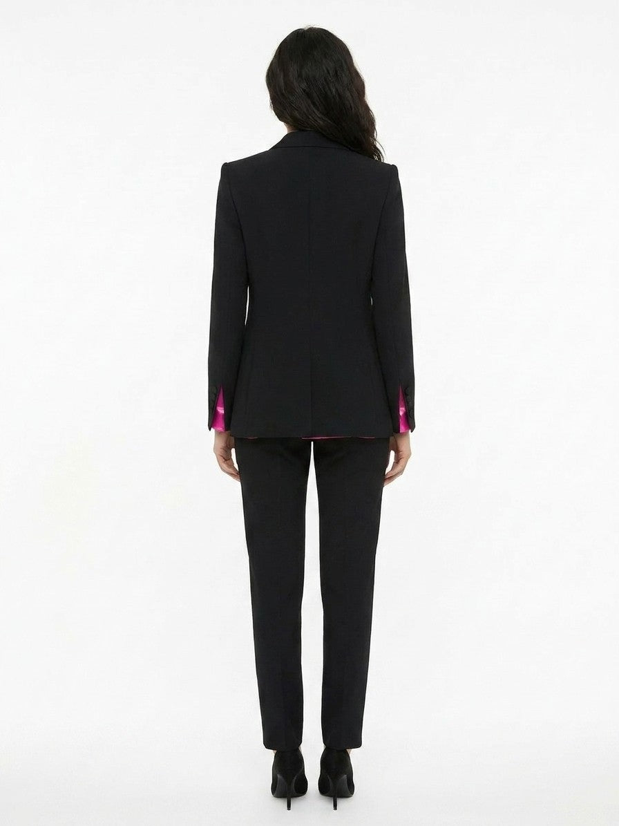 Dolce & Gabbana Black Elastane Two-Piece Women's Suit