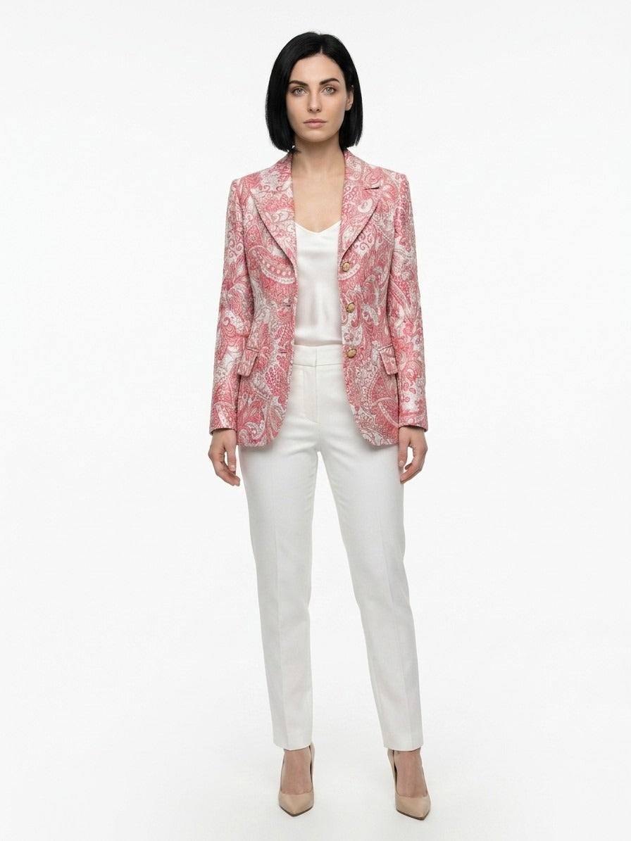 Dolce & Gabbana Multicolor Metallic Fibre Women's Blazer