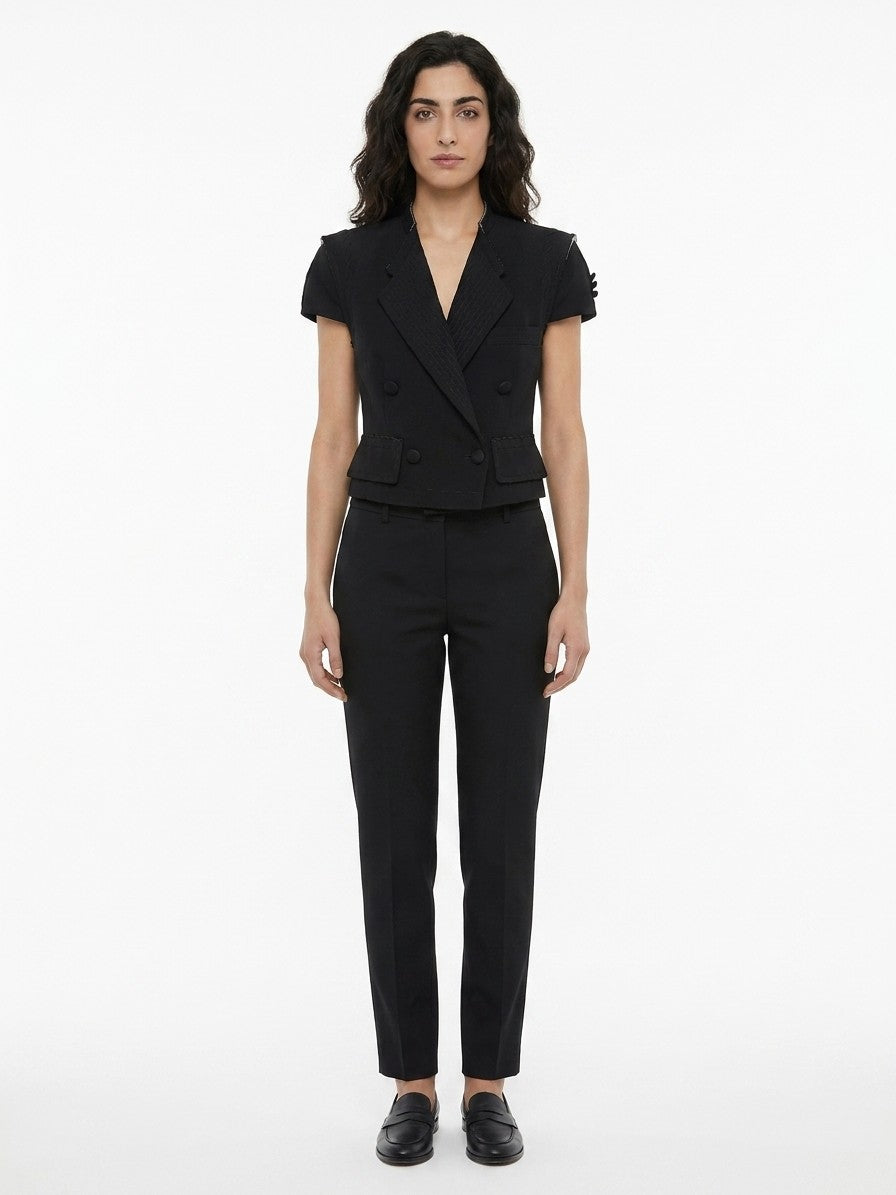 Dolce & Gabbana Black Elastane Women's Blazer