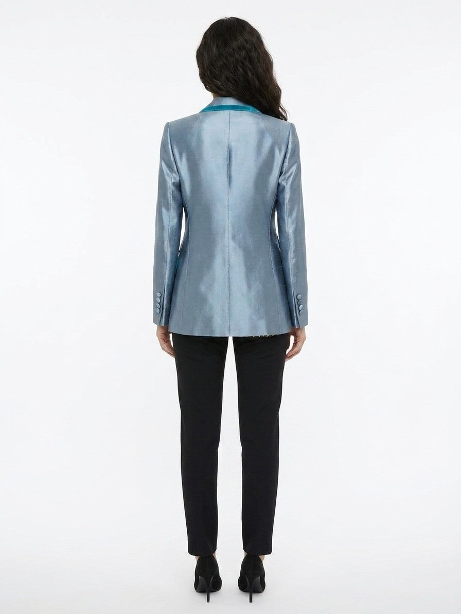 Dolce & Gabbana Blue Polyamide Women's Blazer
