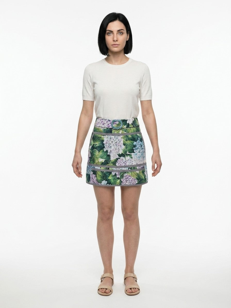 Dolce & Gabbana Multicolor Cotton Mini Women's Skirt