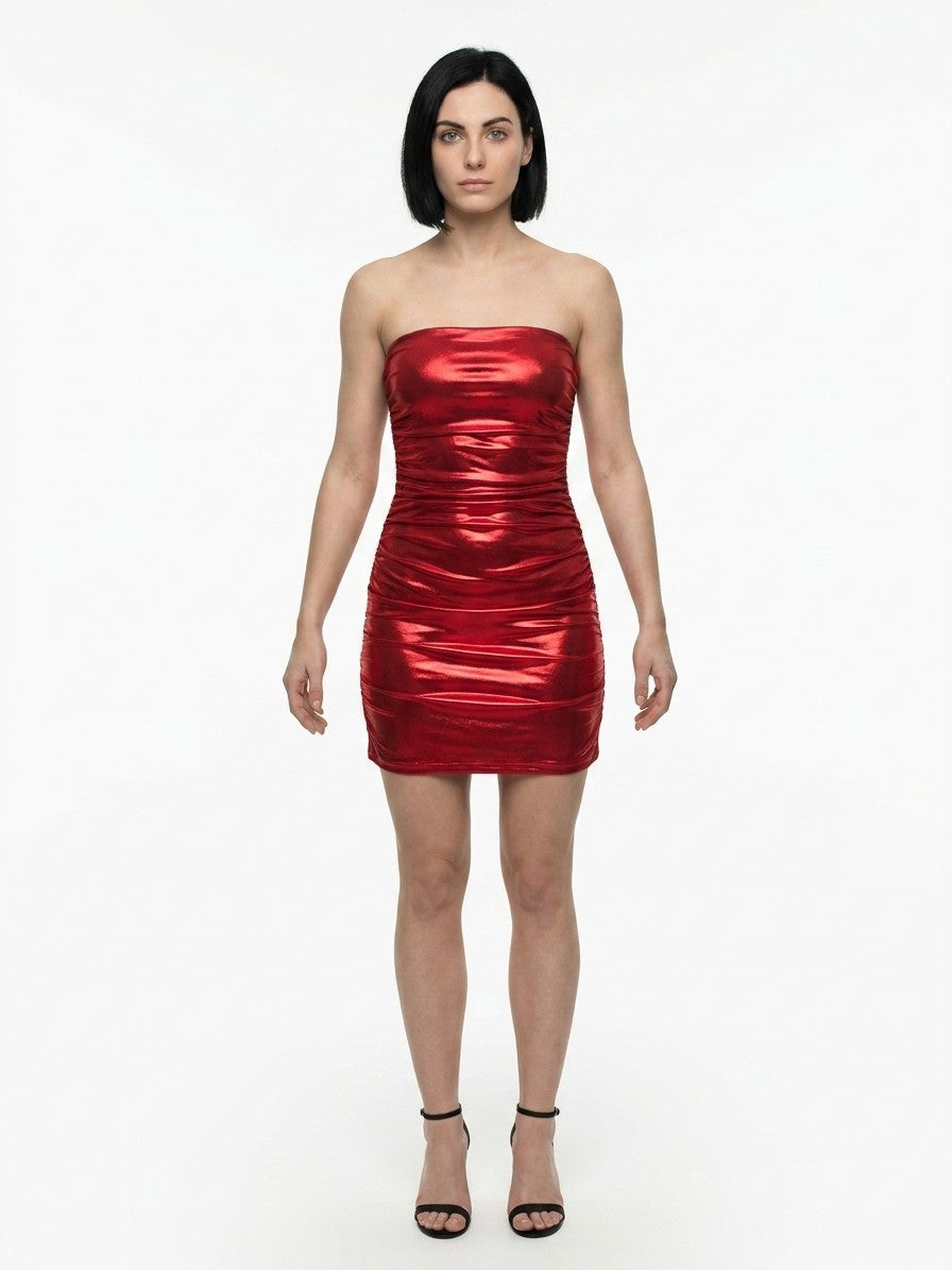 Dolce & Gabbana Red Cotton Cocktail Women's Dress