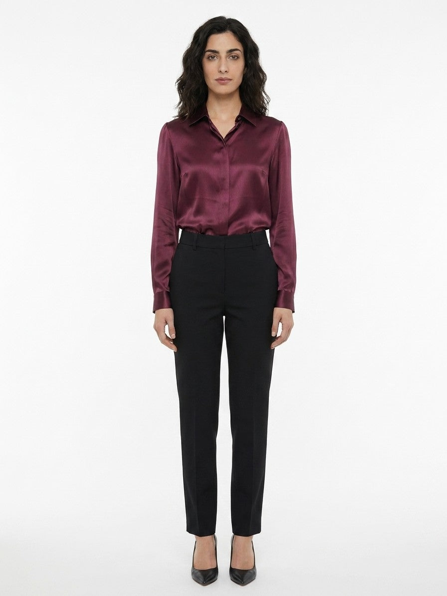 Dolce & Gabbana Purple Silk Women's Shirt