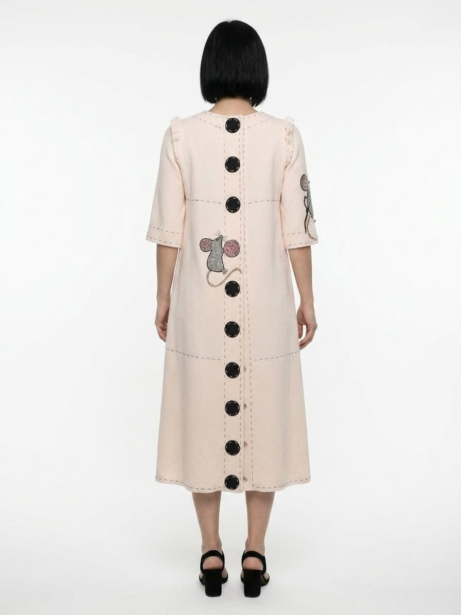 Dolce & Gabbana Cream Polyester Casual Women's Dress