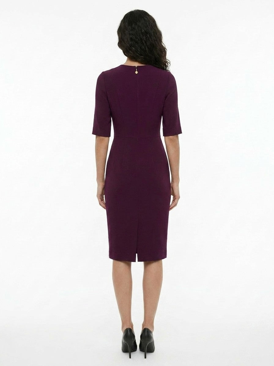 Dolce & Gabbana Purple Acetate Cocktail Women's Dress