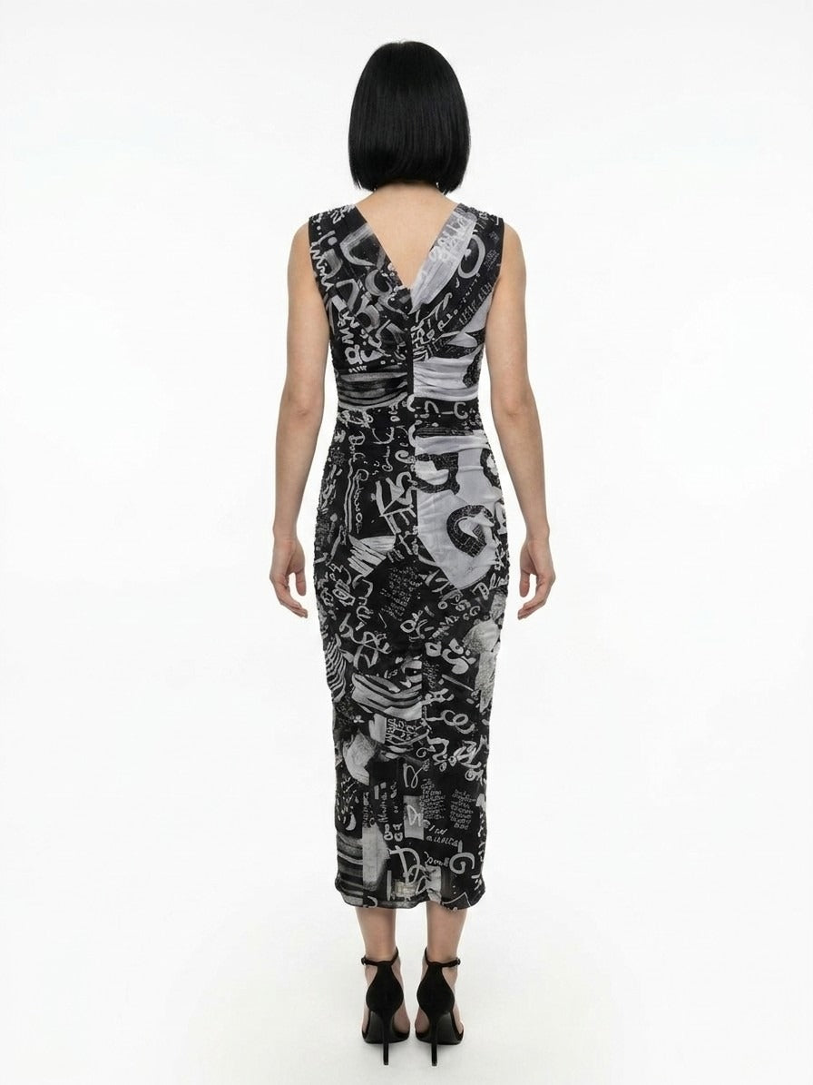 Dolce & Gabbana Bicolor Elastane Casual Women's Dress
