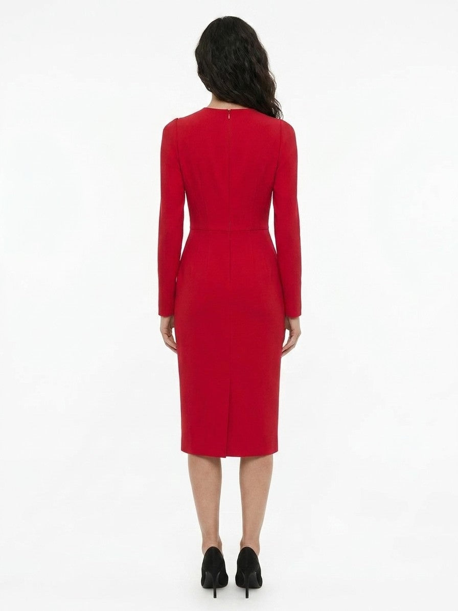 Dolce & Gabbana Red Acetate Casual Women's Dress