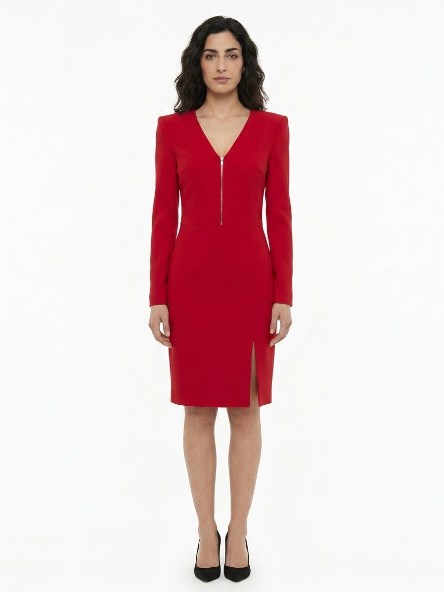 Dolce & Gabbana Red Cotton Cocktail Women's Dress