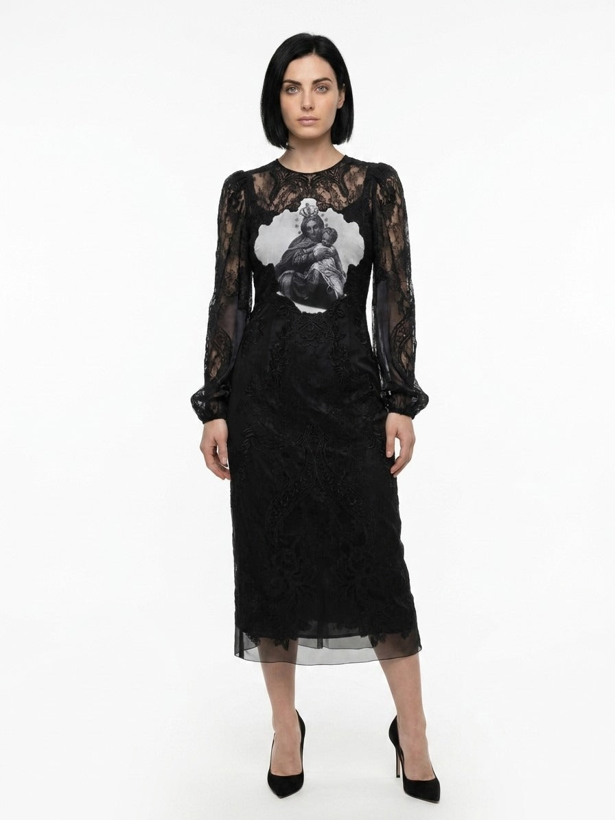 Dolce & Gabbana Multicolor Cotton Cocktail Women's Dress