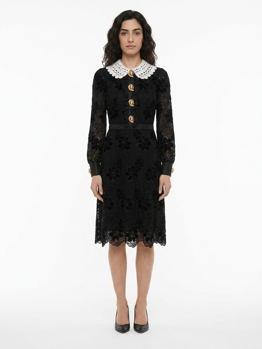 Dolce & Gabbana Black Polyester Cocktail Women's Dress
