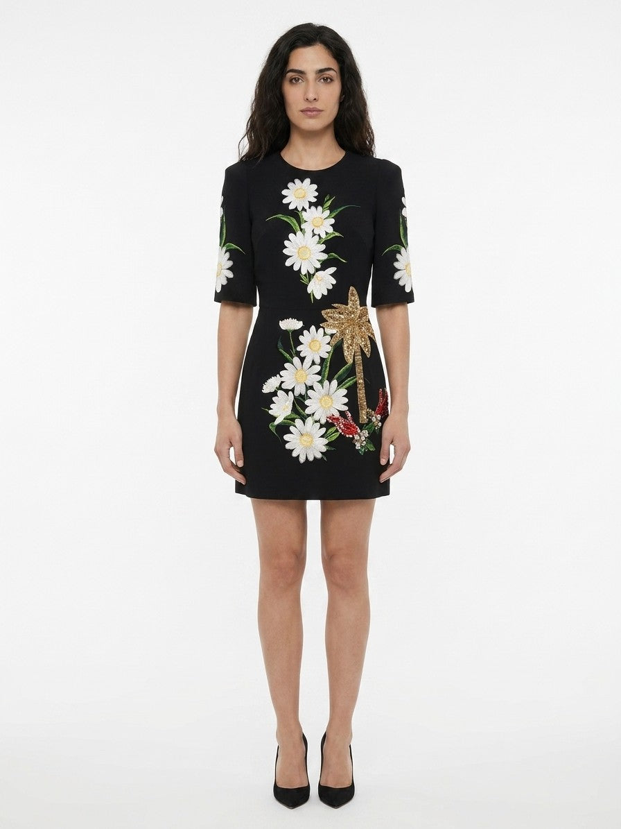 Dolce & Gabbana Multicolor Wool Casual Women's Dress