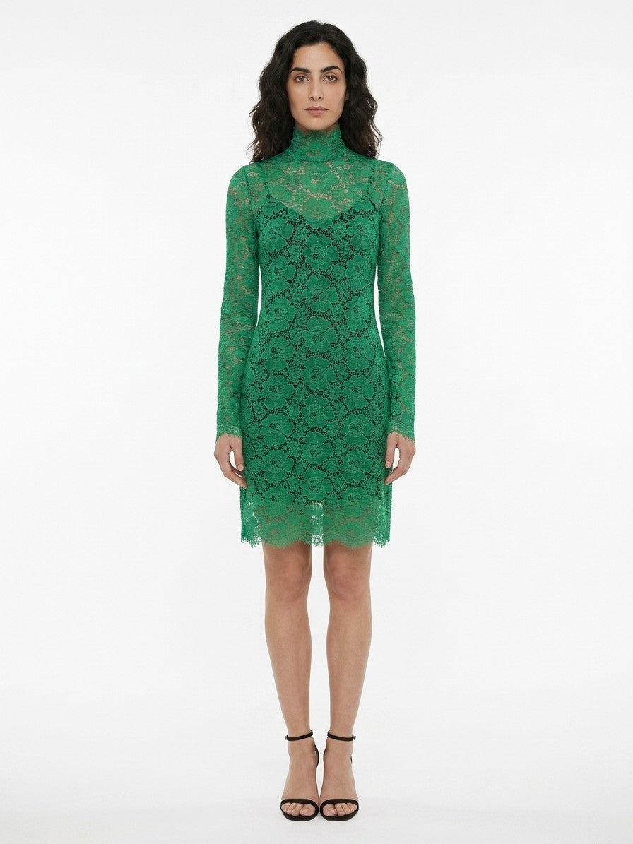 Dolce & Gabbana Green Cotton Casual Women's Dress