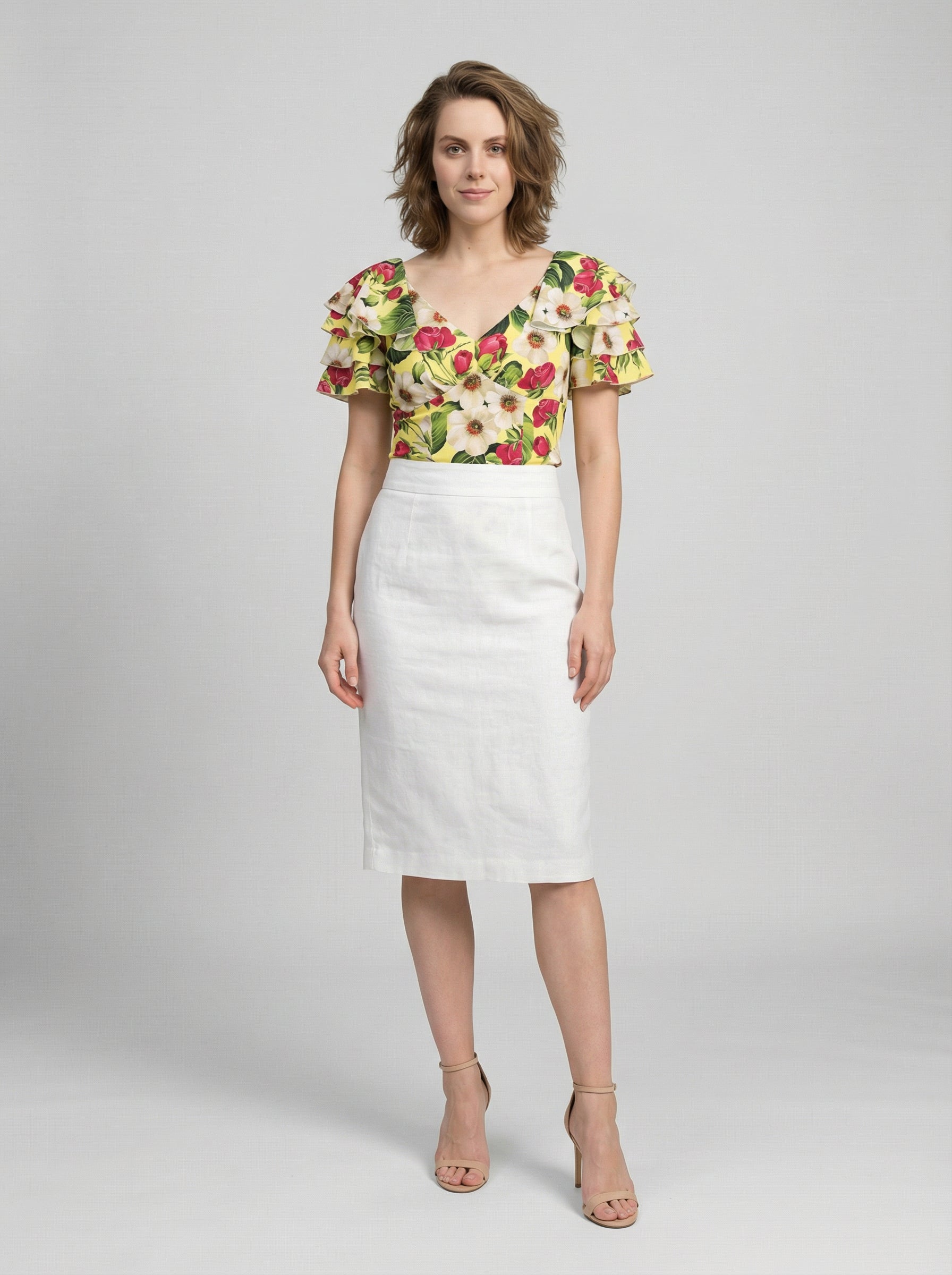 Dolce & Gabbana Multicolor Elastane Pattern Women's Shirt