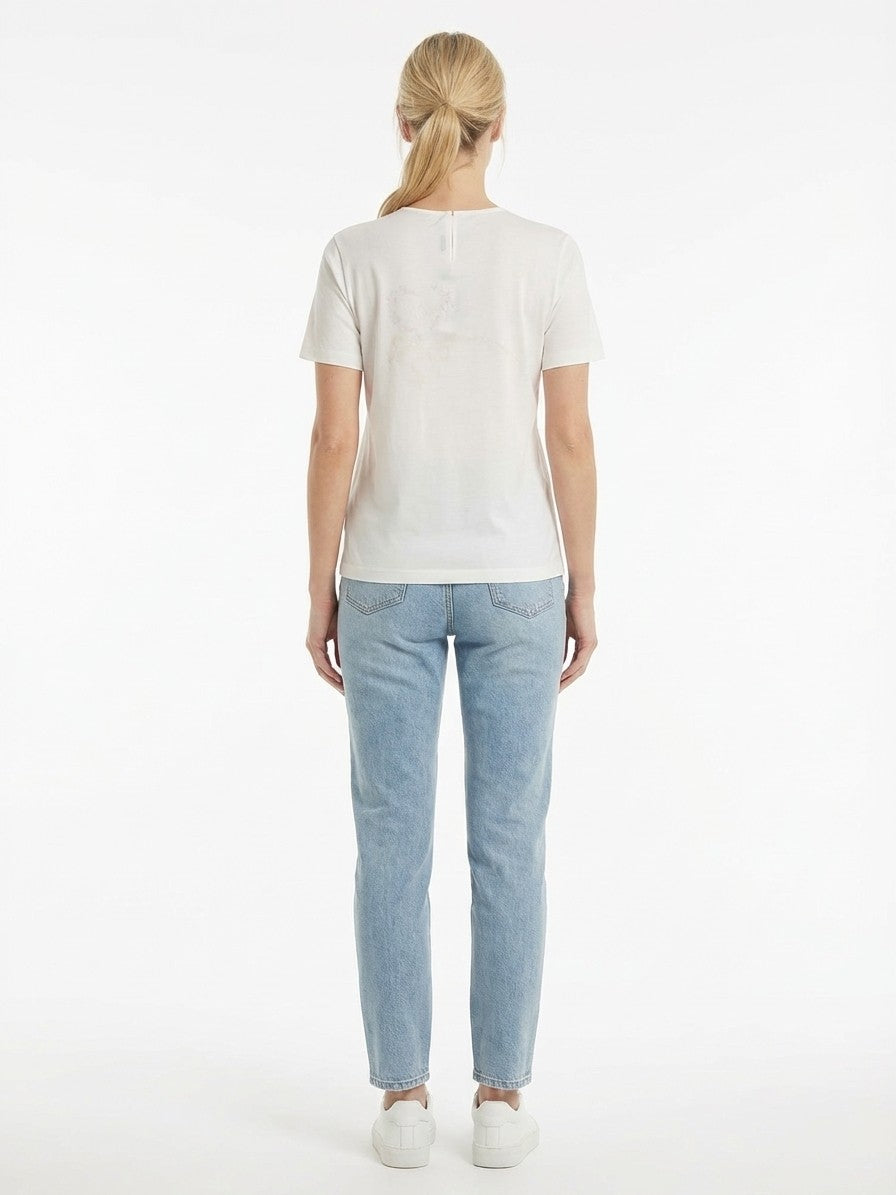 Dolce & Gabbana White Silk Women's T-Shirt