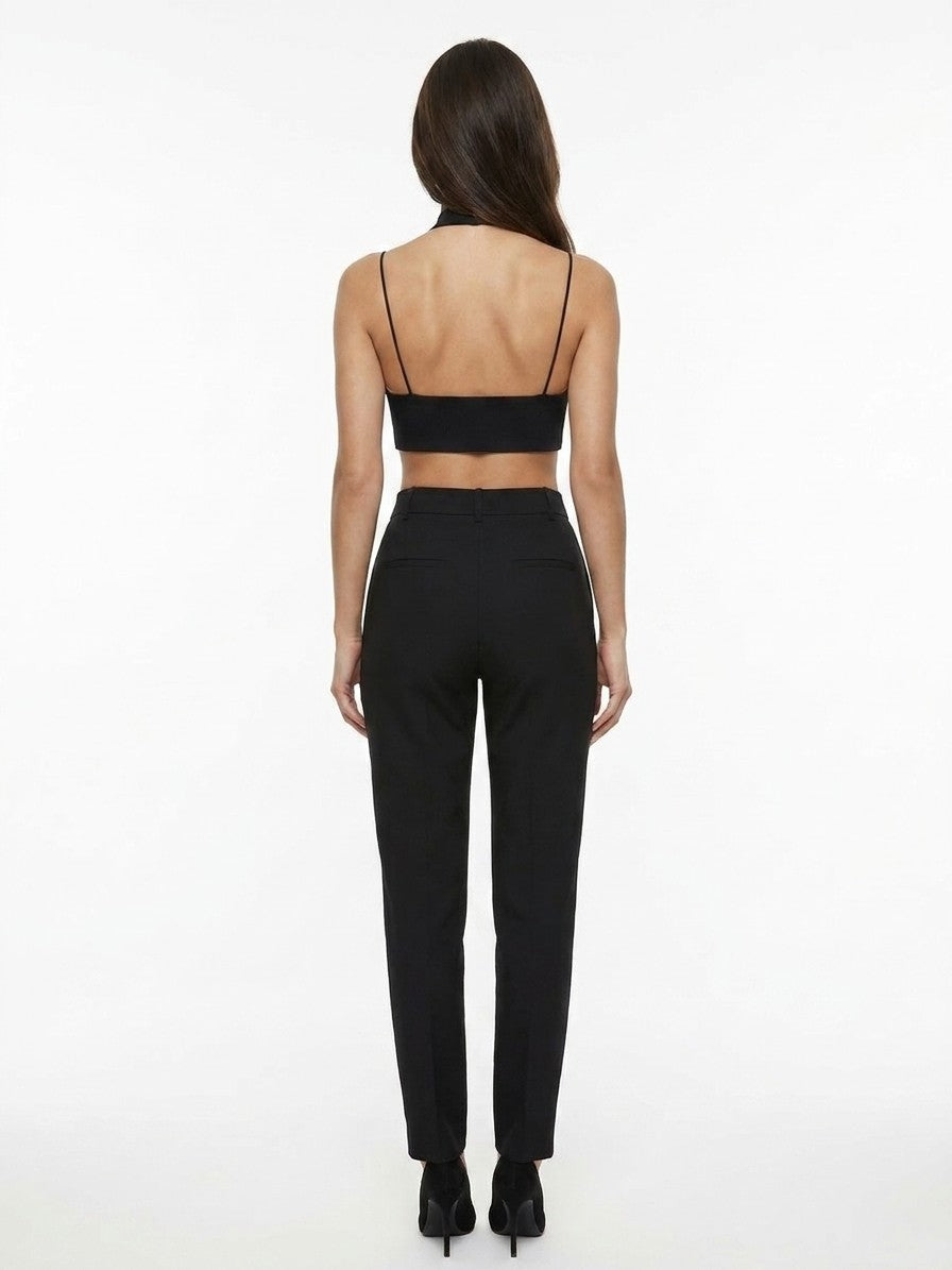 Dolce & Gabbana Black Elastane Skinny Women's Pants
