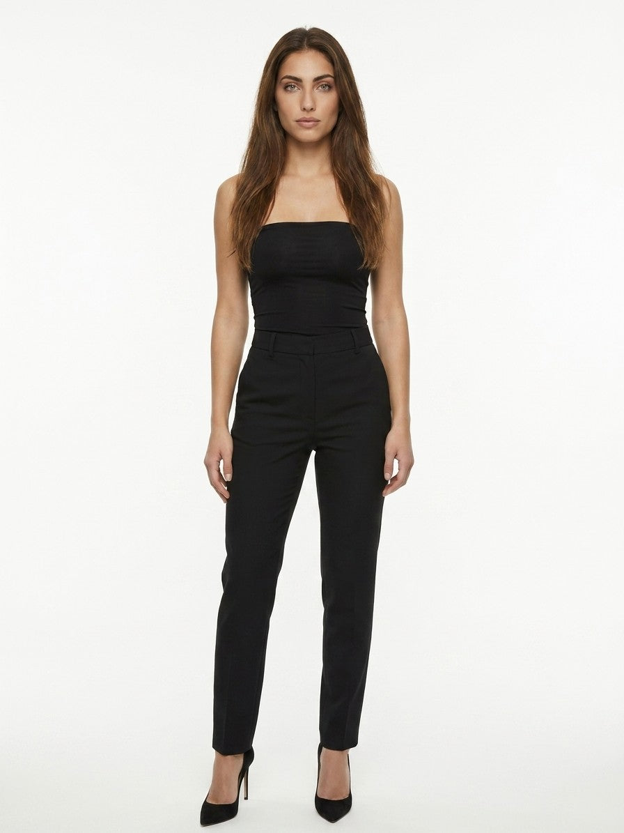 Dolce & Gabbana Black Elastane Sleeveles Women's T-Shirt