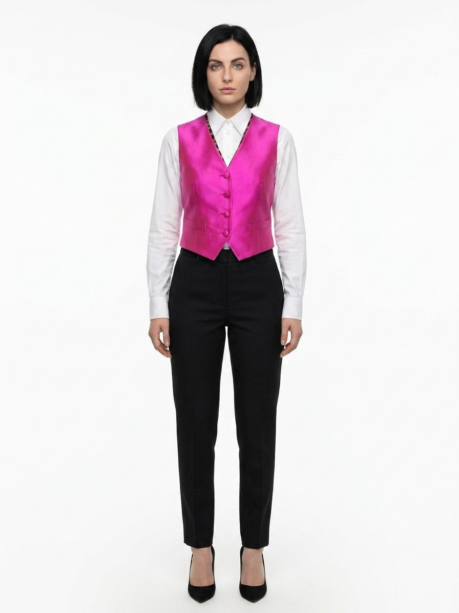 Dolce & Gabbana Pink Polyamide Women's Waistcoat