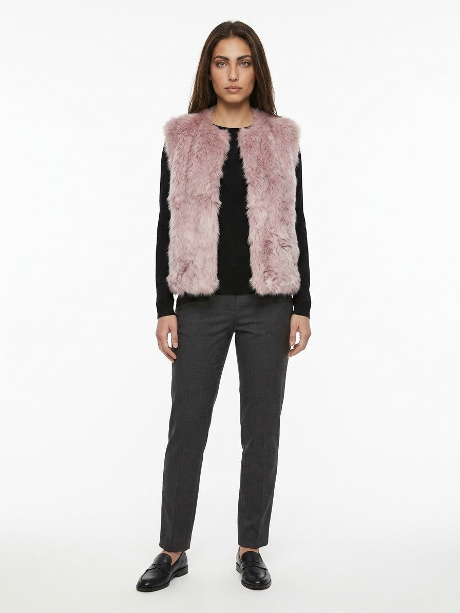 Dolce & Gabbana Pink Silk Sleeveless Women's Jacket