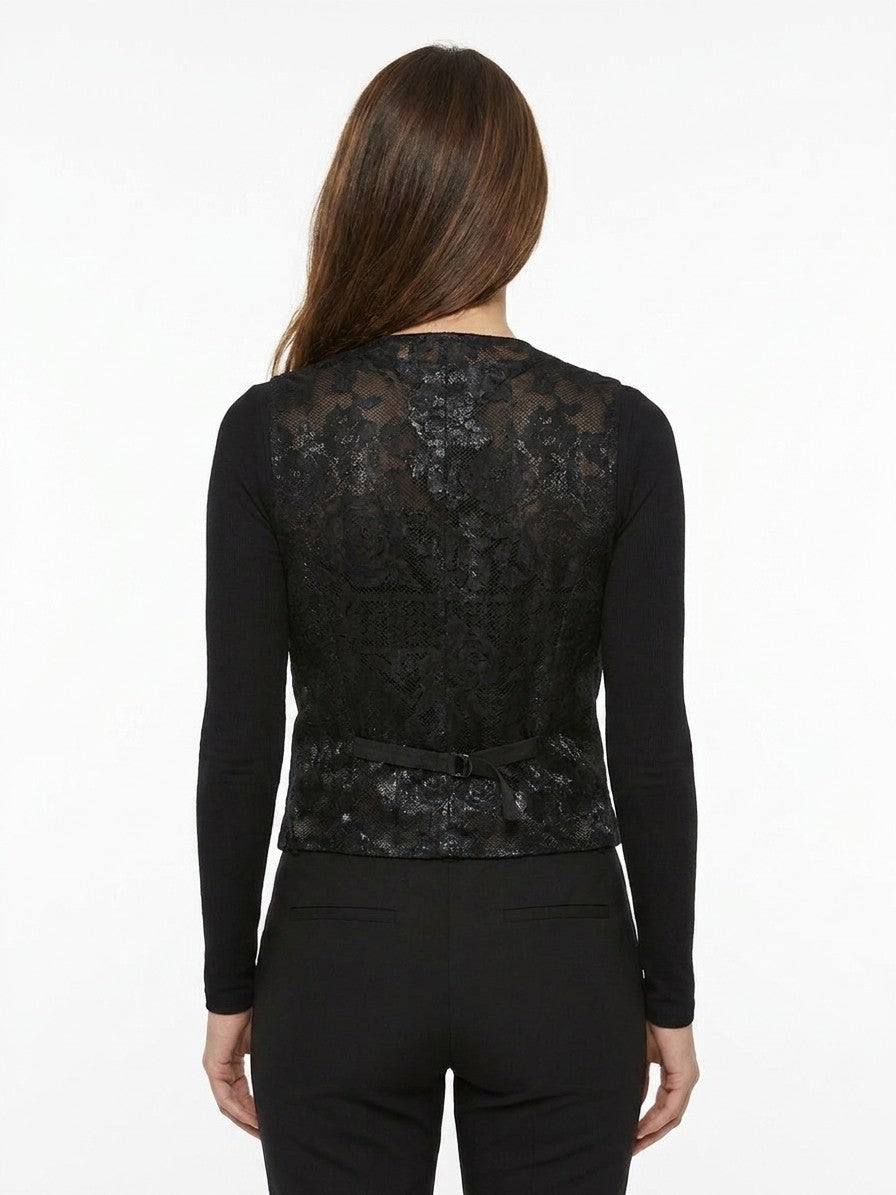 Dolce & Gabbana Black Cotton Women's Waistcoat