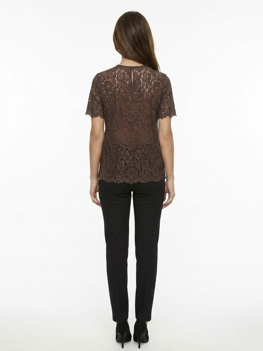 Dolce & Gabbana Brown Cotton Women's T-Shirt