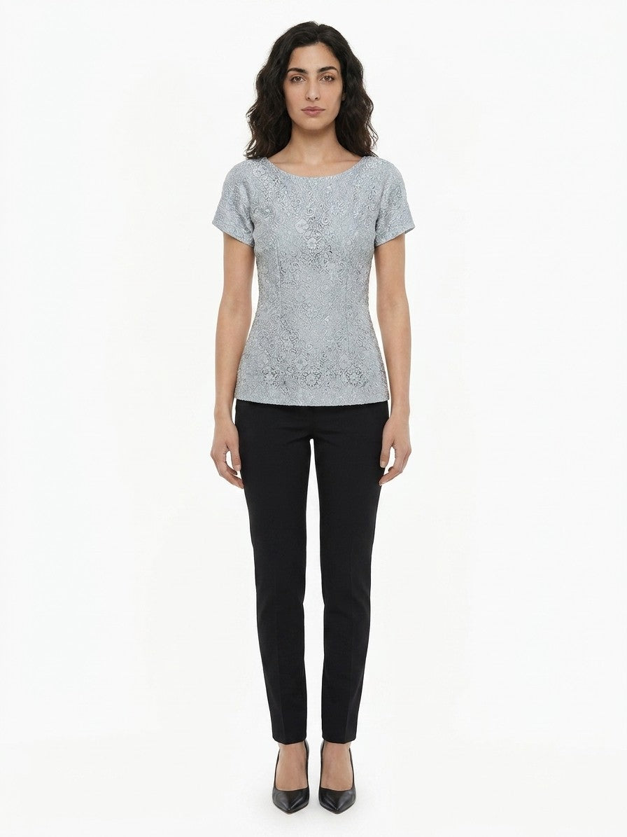 Dolce & Gabbana Light Blue Polyamide Women's Blouse