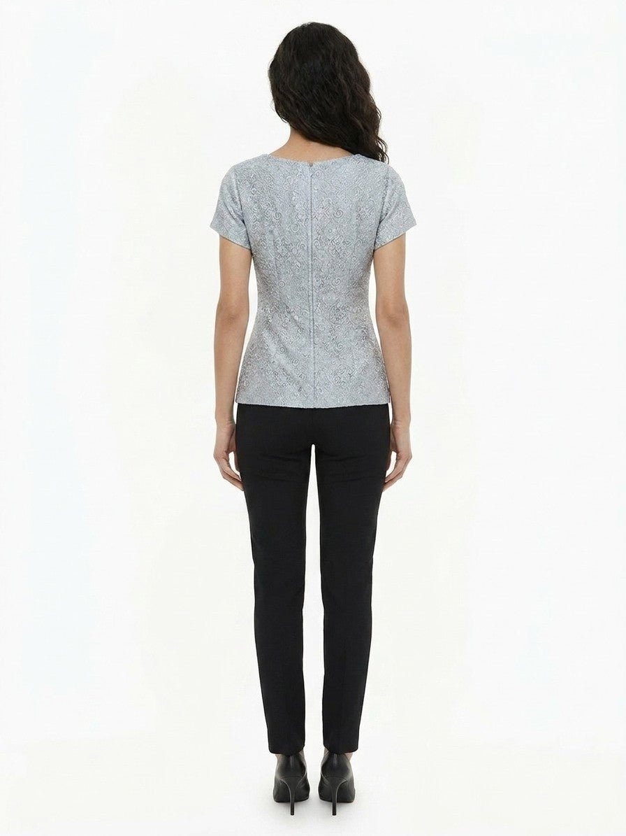 Dolce & Gabbana Light Blue Polyamide Women's Blouse