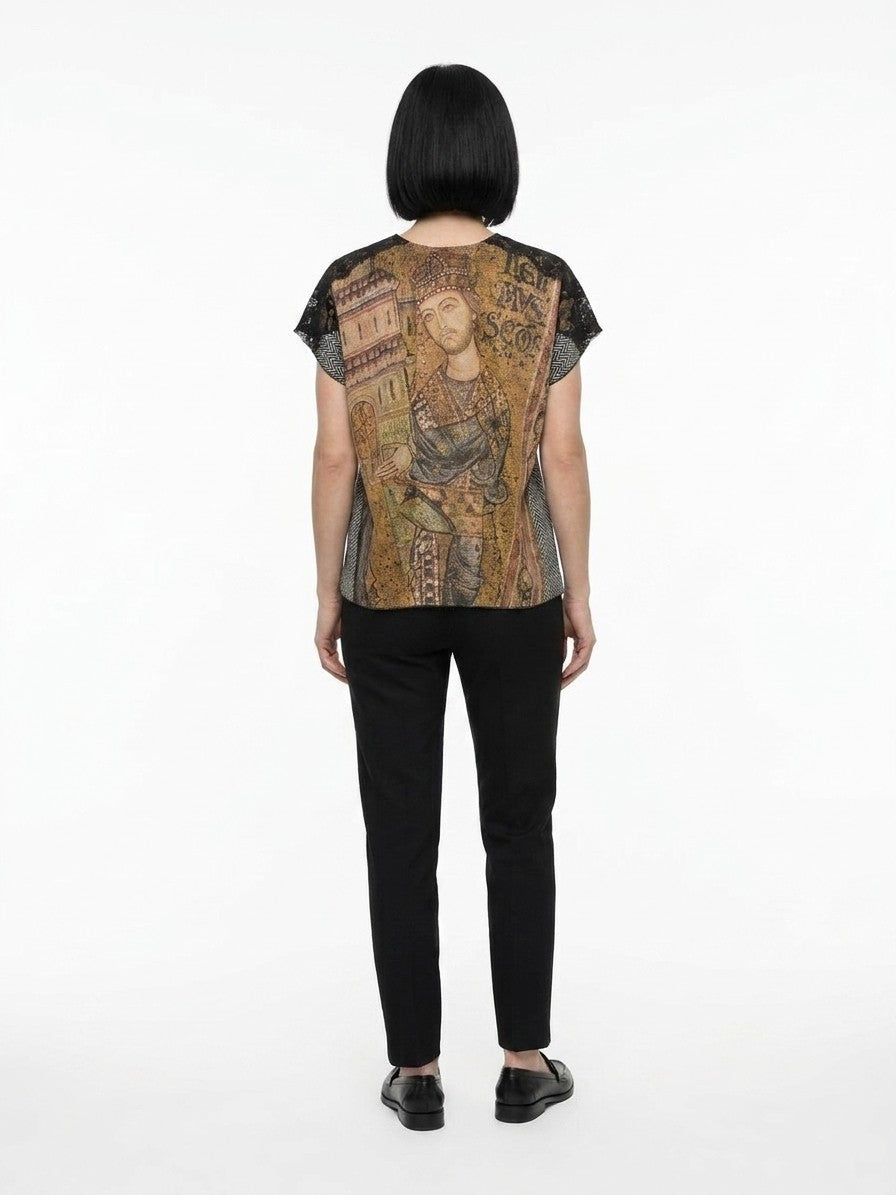 Dolce & Gabbana Blue Polyamide Women's T-Shirt