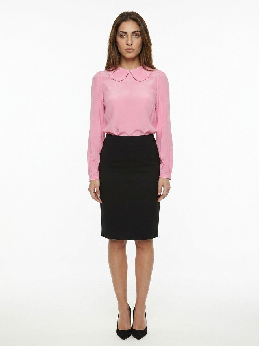 Dolce & Gabbana Pink Elastane Women's Blouse