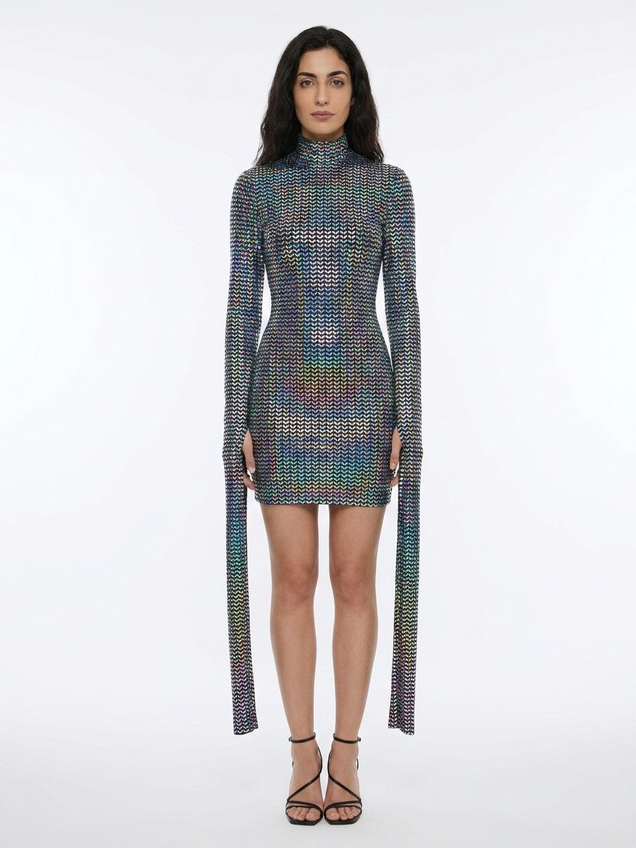 Dolce & Gabbana Silver Elastane Women's Turtleneck