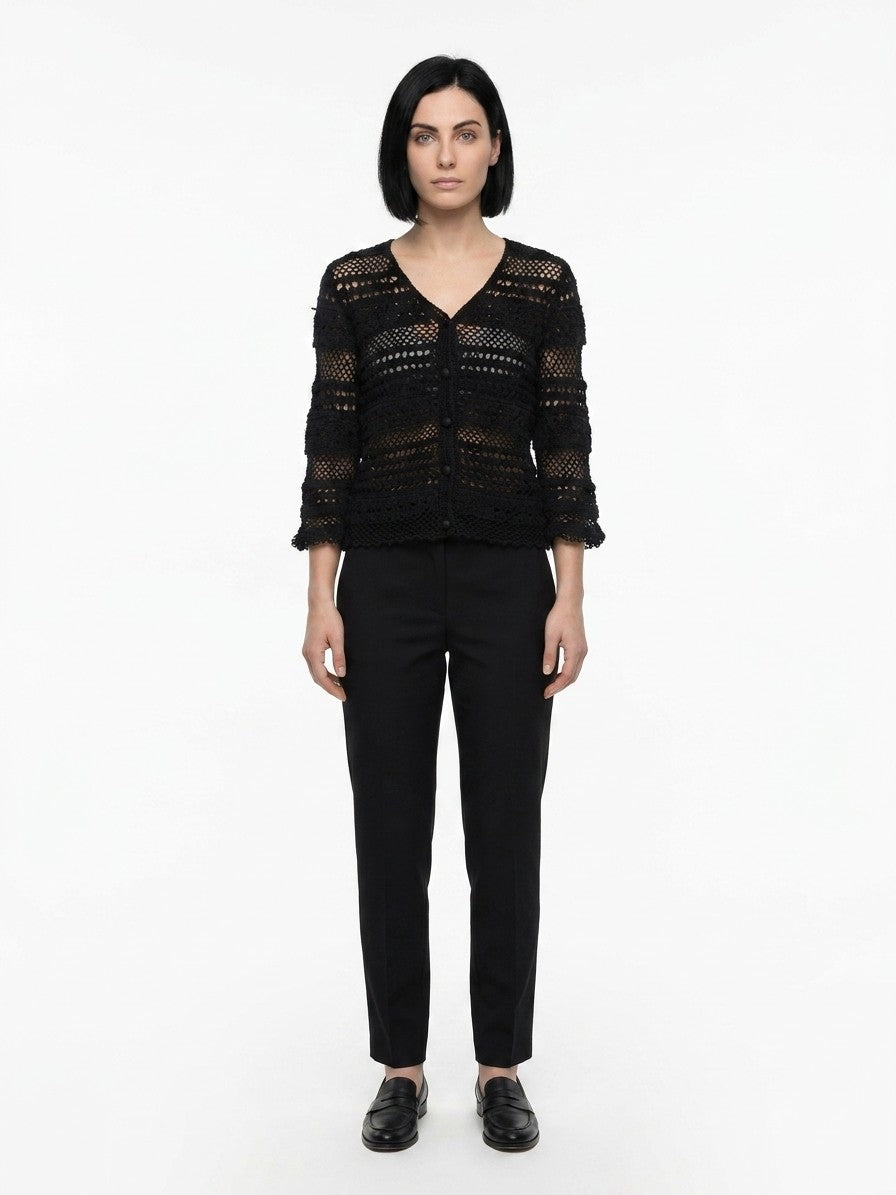 Dolce & Gabbana Black Cotton Women's Cardigan