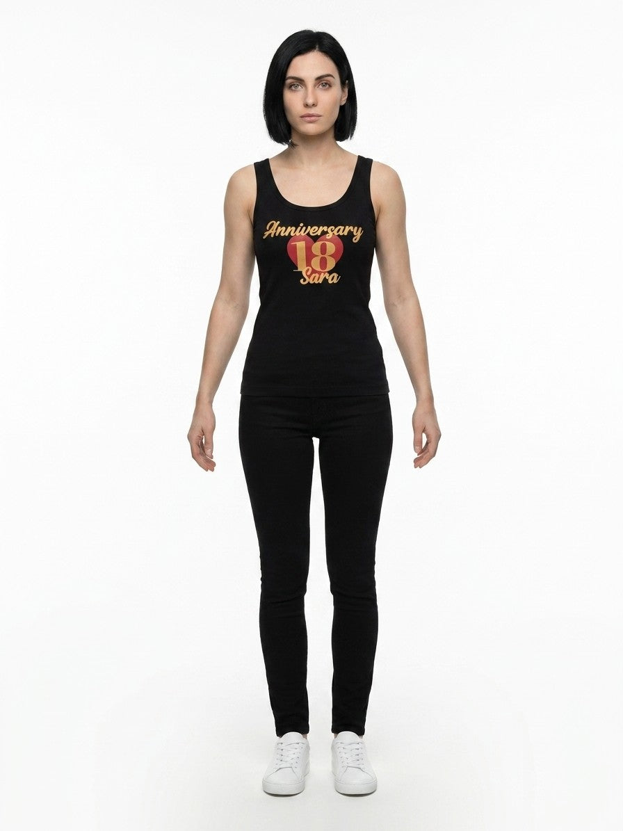 Dolce & Gabbana Black Cotton Tank Women's Tops