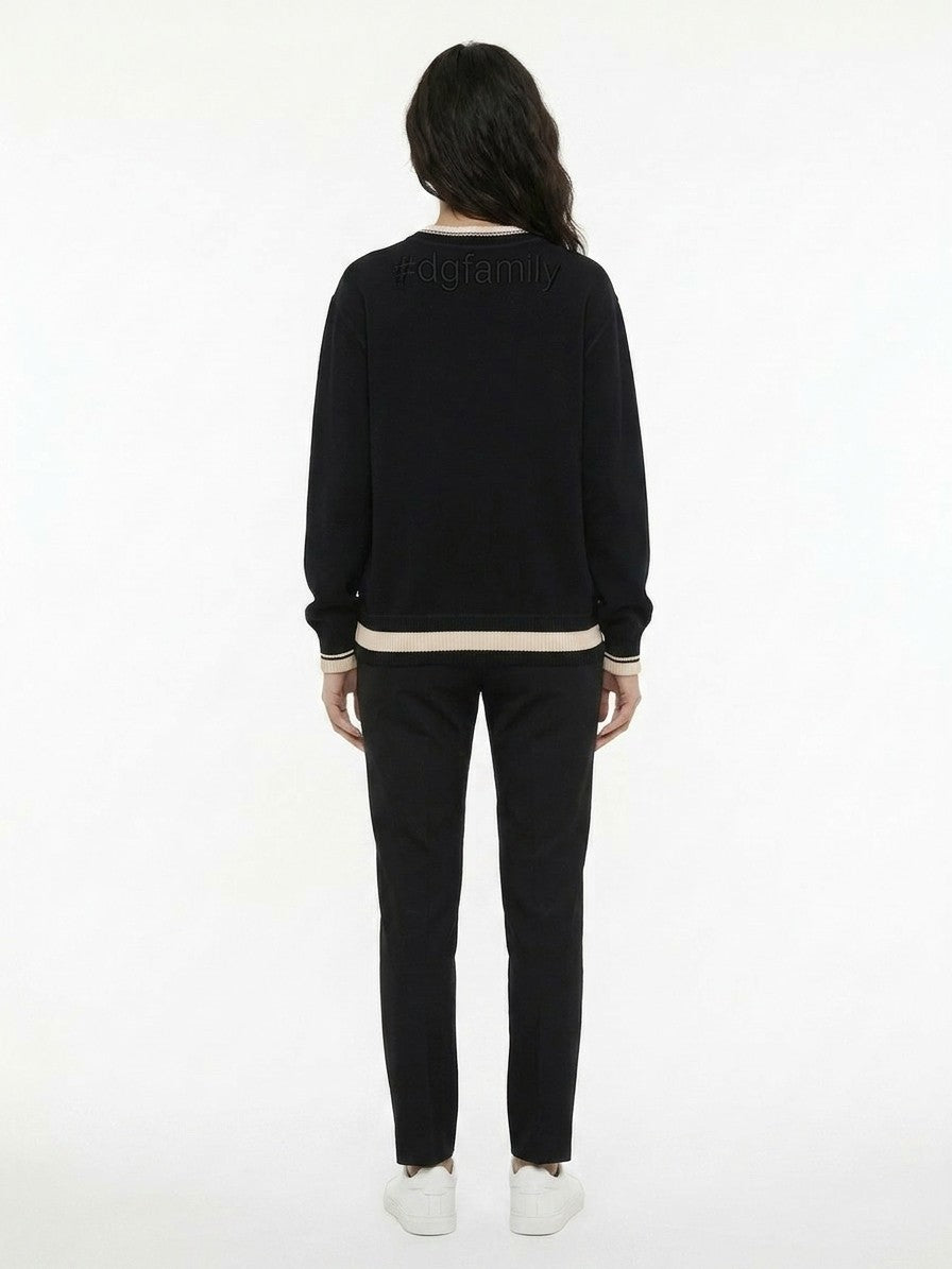 Dolce & Gabbana Black Cotton Women's Sweatshirt