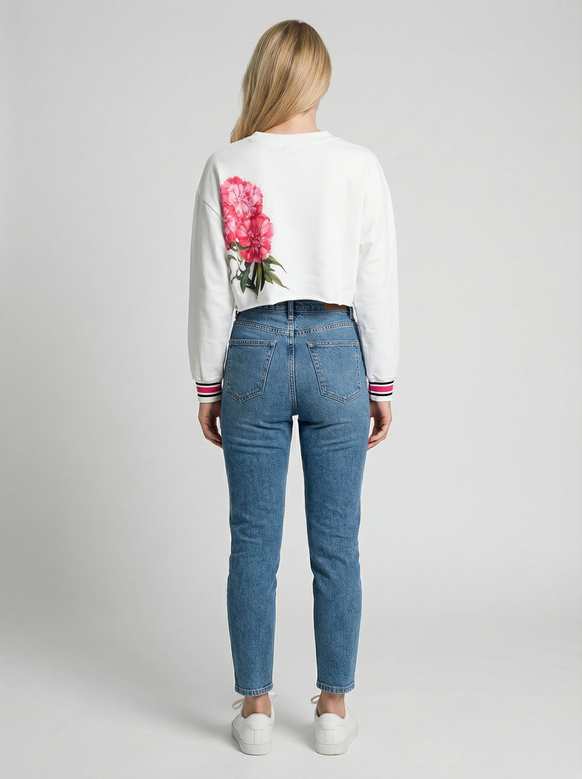 Dolce & Gabbana White Cotton Women's Sweatshirt
