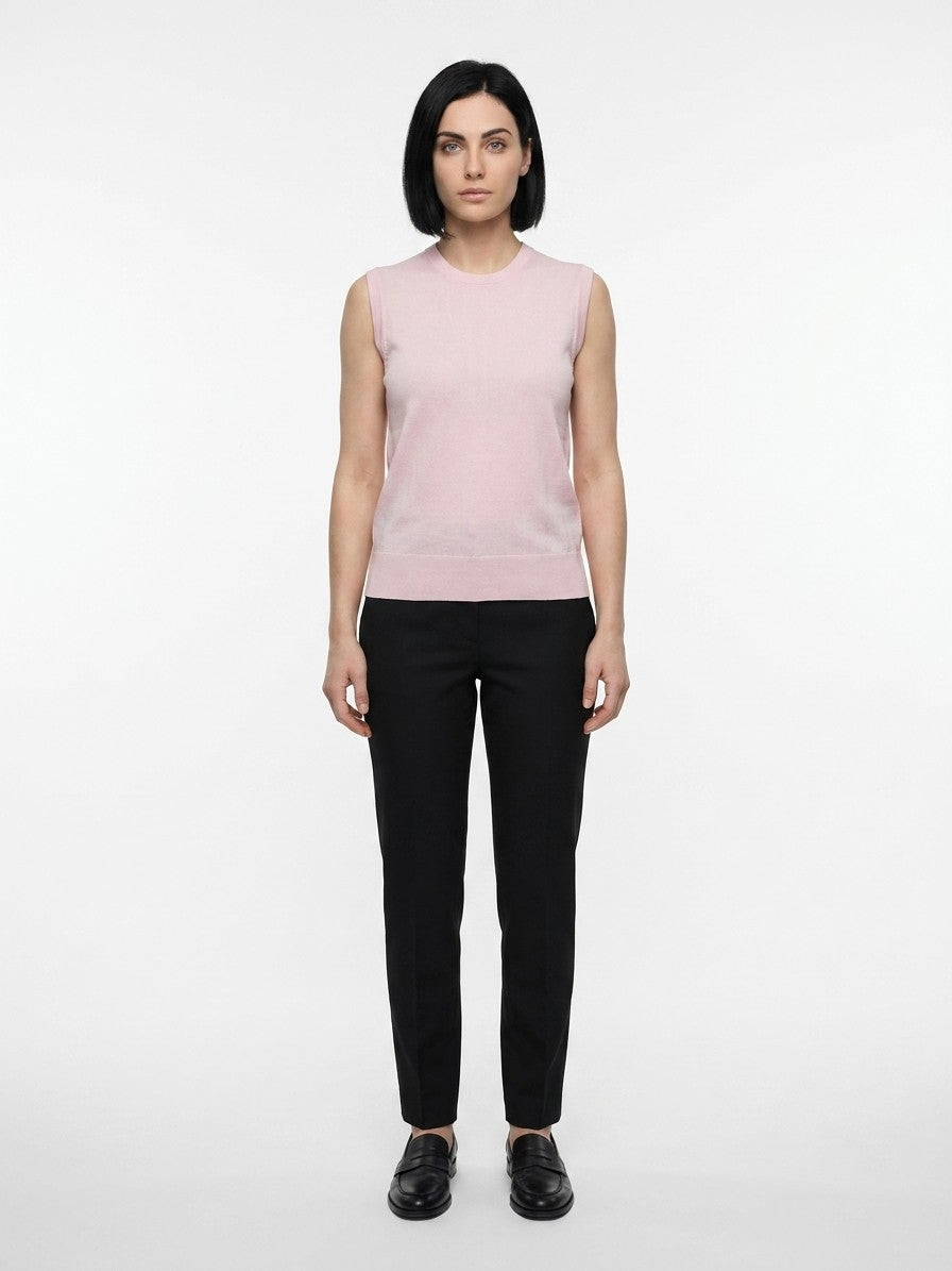 Dolce & Gabbana Pink Silk Tank Women's Tops
