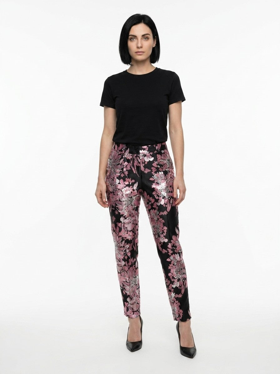 Dolce & Gabbana Multicolor Metallic Fibre Dress Women's Pants
