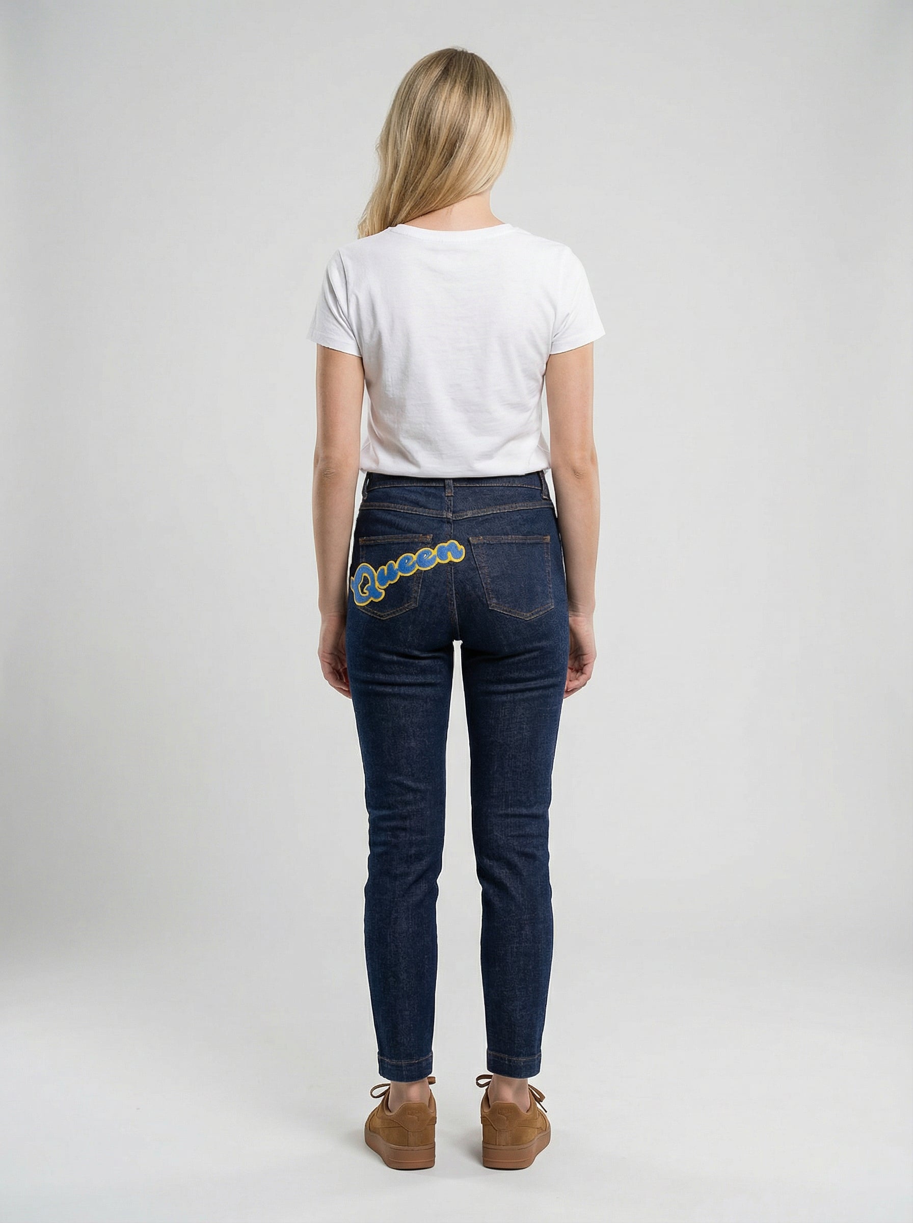 Dolce & Gabbana Navy Blue Cotton Skinny Women's Jeans